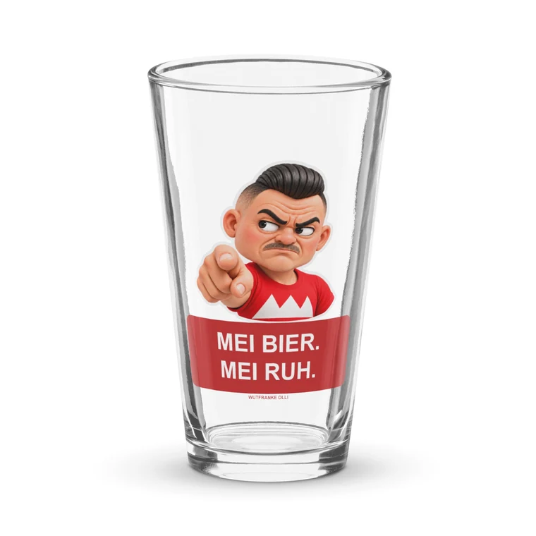 Beer glass – Mei Bier. Mei Ruh.